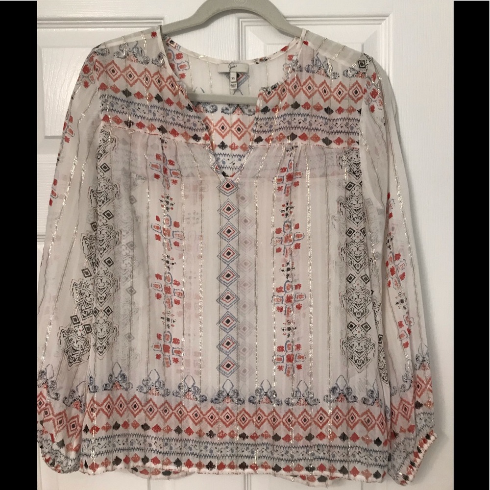 Joie Maguie Embroidered Silk Top XS - Picture 2 of 4